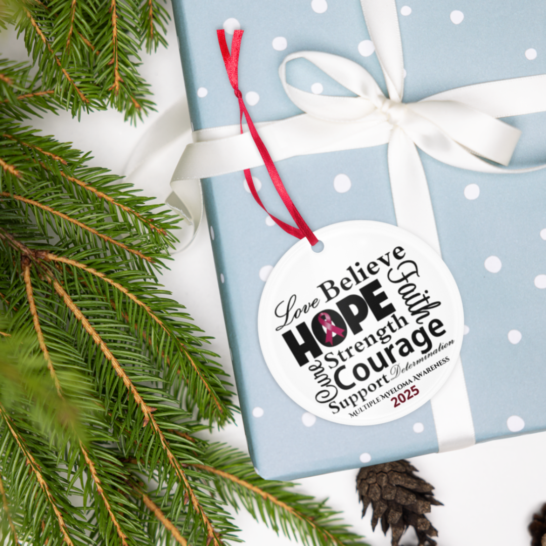 Believe Hope Strength Acrylic ornament