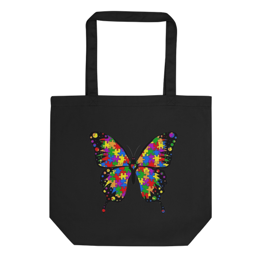 Autism Butterfly Eco Tote Bag