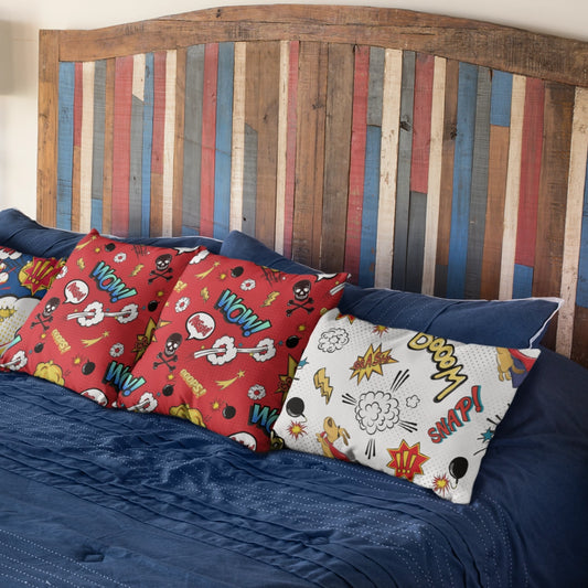 Super Hero White Basic Pillow