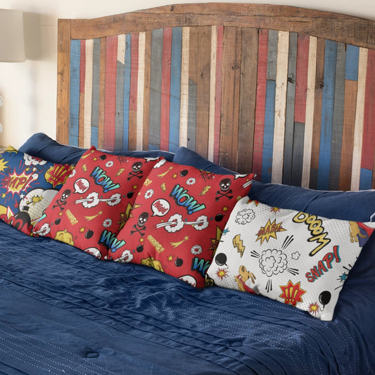 Super Hero Blue Premium Pillow