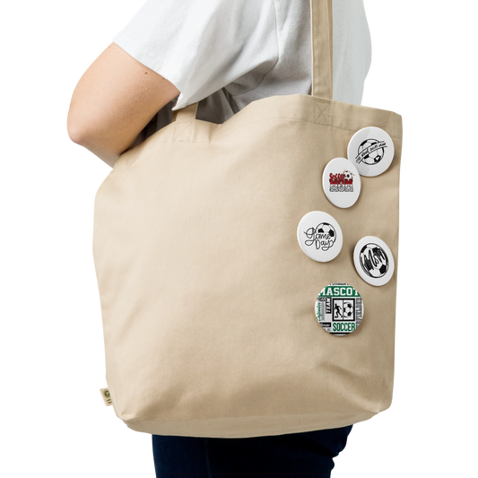 Soccer Fan Pin Buttons (Set of 5)