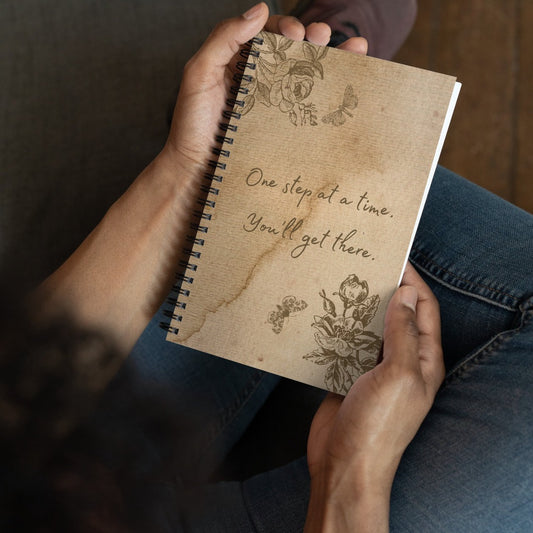 One Step At A Time Spiral Notebook