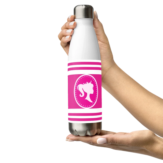 Pink Princess Stainless Steel Water Bottle