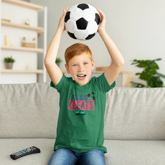 Kiss My Cleats Youth Short-Sleeve T-Shirt