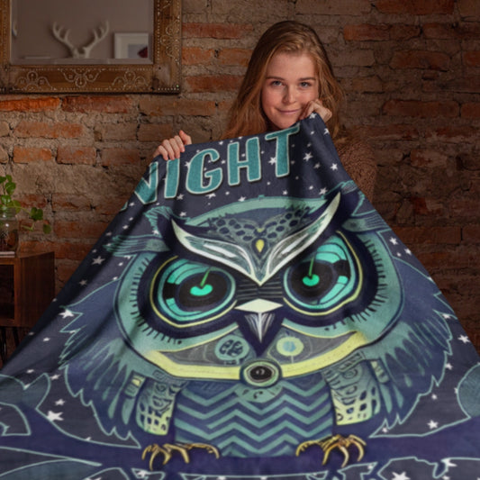 Night Owl Throw Blanket