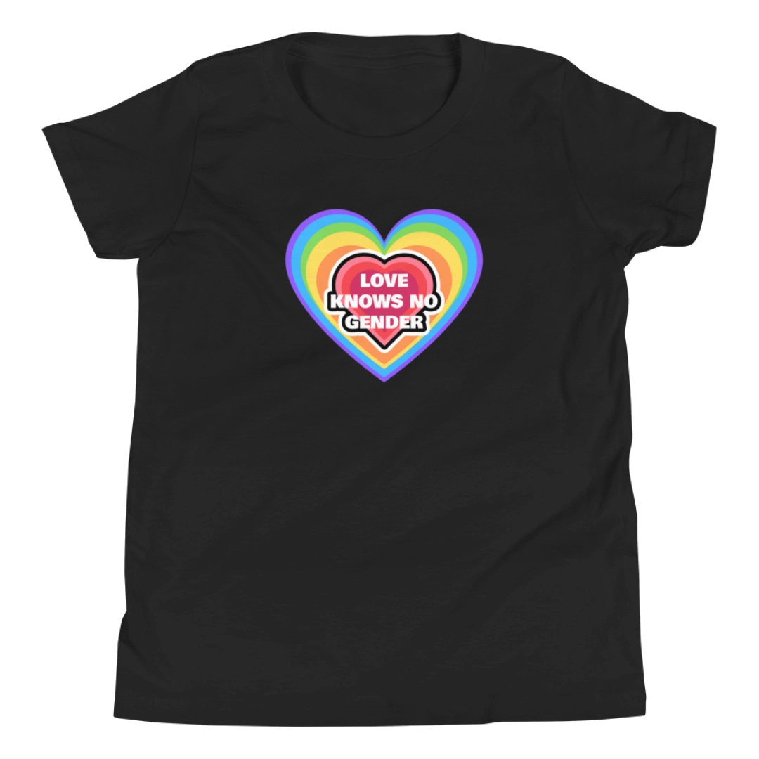 Love Knows No Gender Youth Short Sleeve T-Shirt