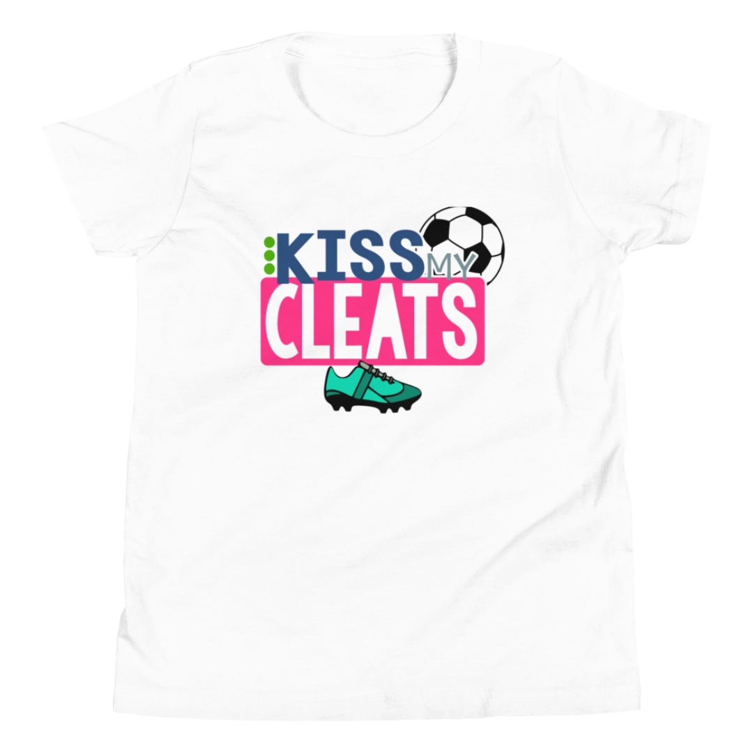 Kiss My Cleats Youth Short-Sleeve T-Shirt