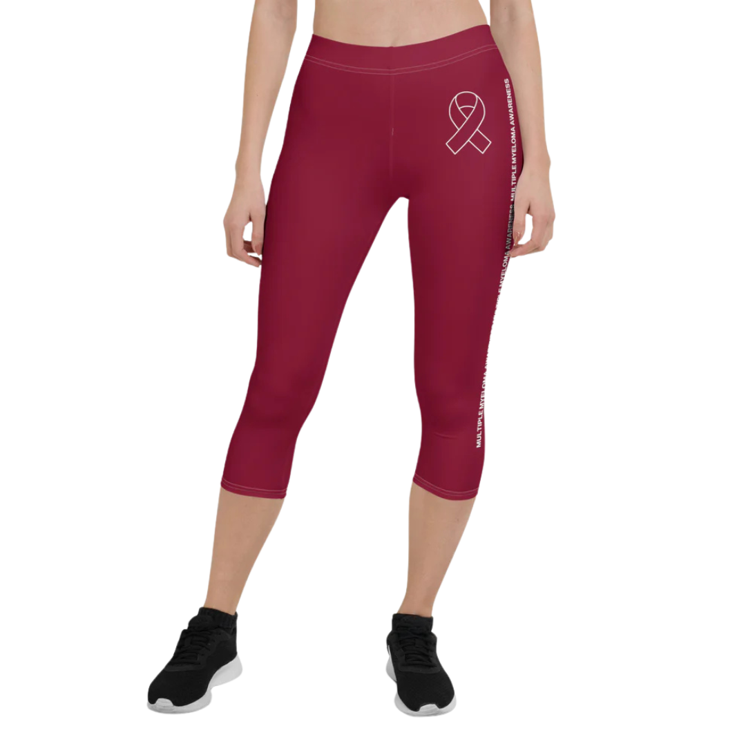 Myeloma Awareness Capri Leggings