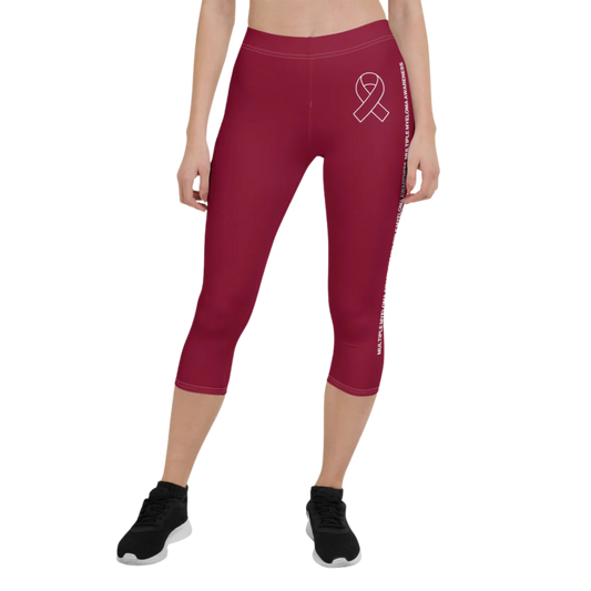 Myeloma Awareness Capri Leggings