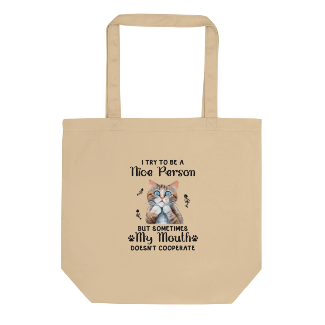 Try To Be Nice Eco Tote Bag