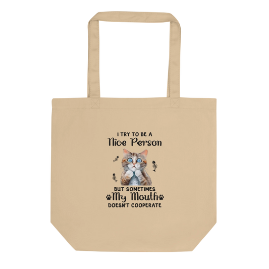 Try To Be Nice Eco Tote Bag