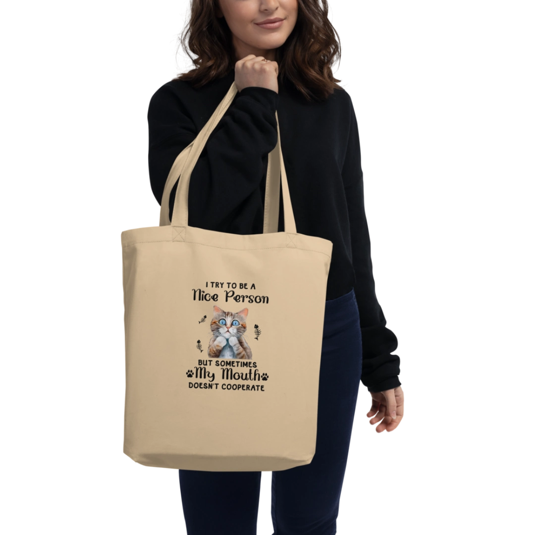 Try To Be Nice Eco Tote Bag