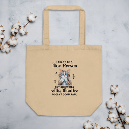 Try To Be Nice Eco Tote Bag