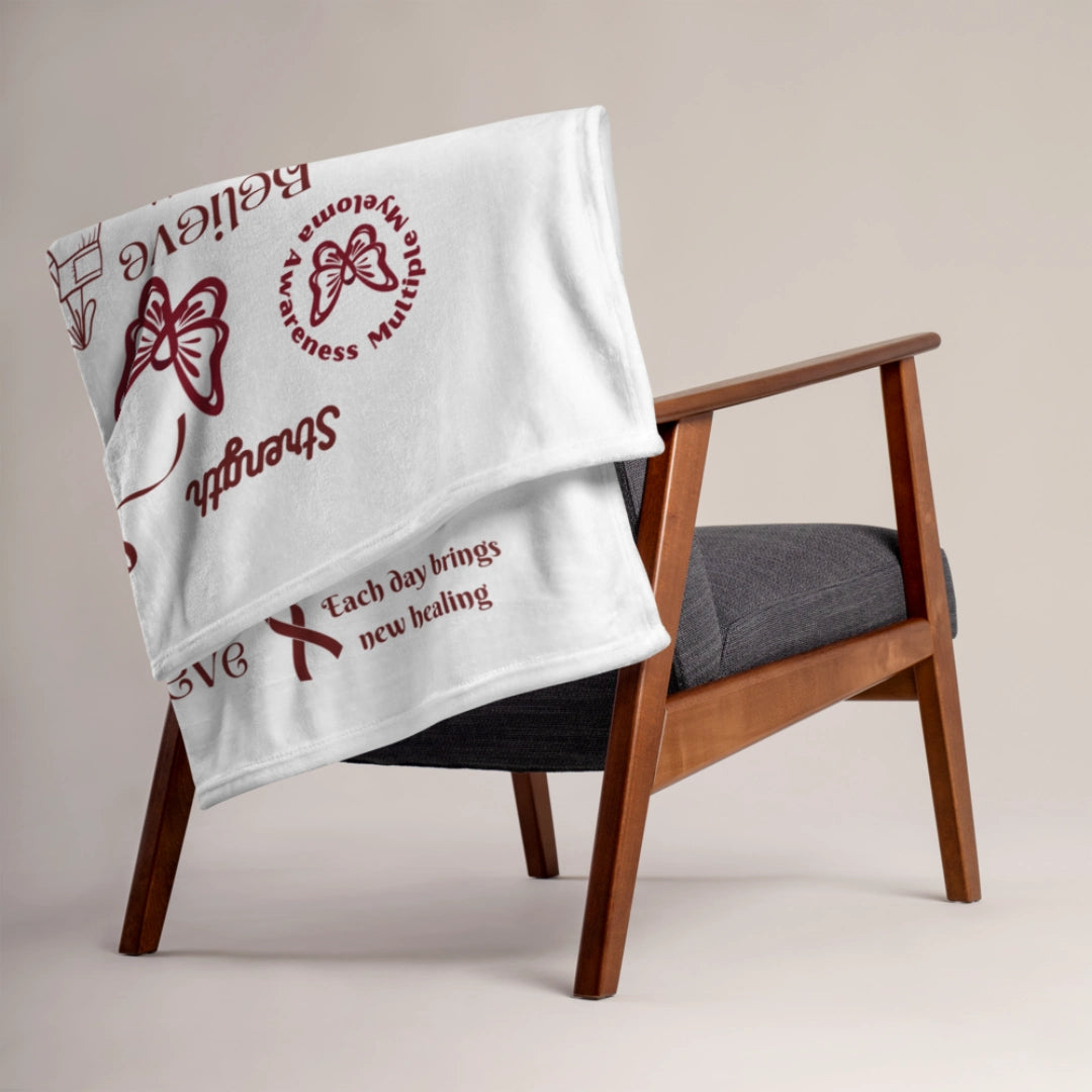 Myeloma Support Throw Blanket