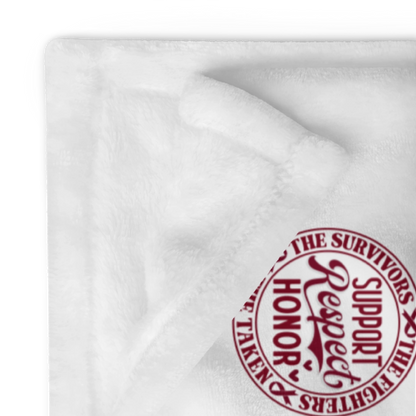 Myeloma Support Throw Blanket