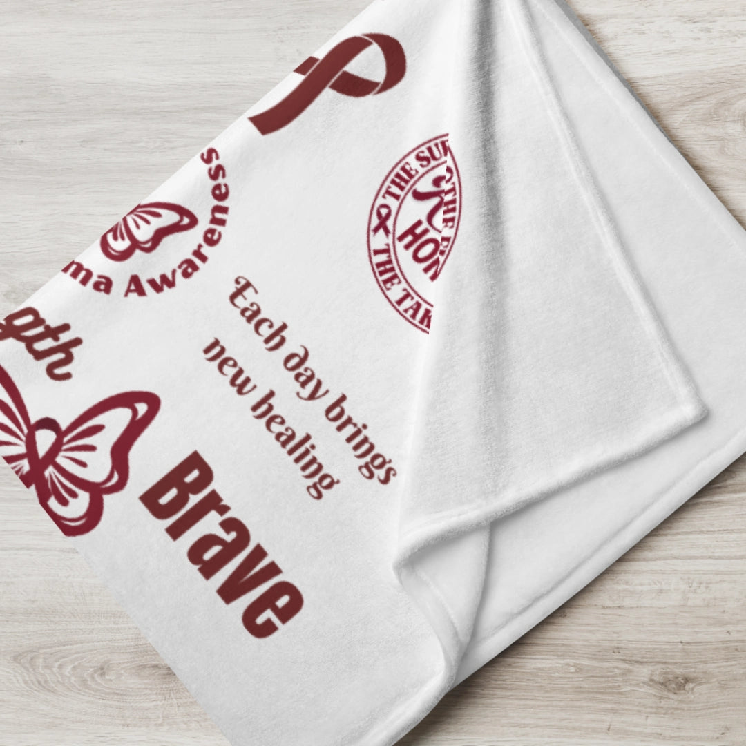 Myeloma Support Throw Blanket