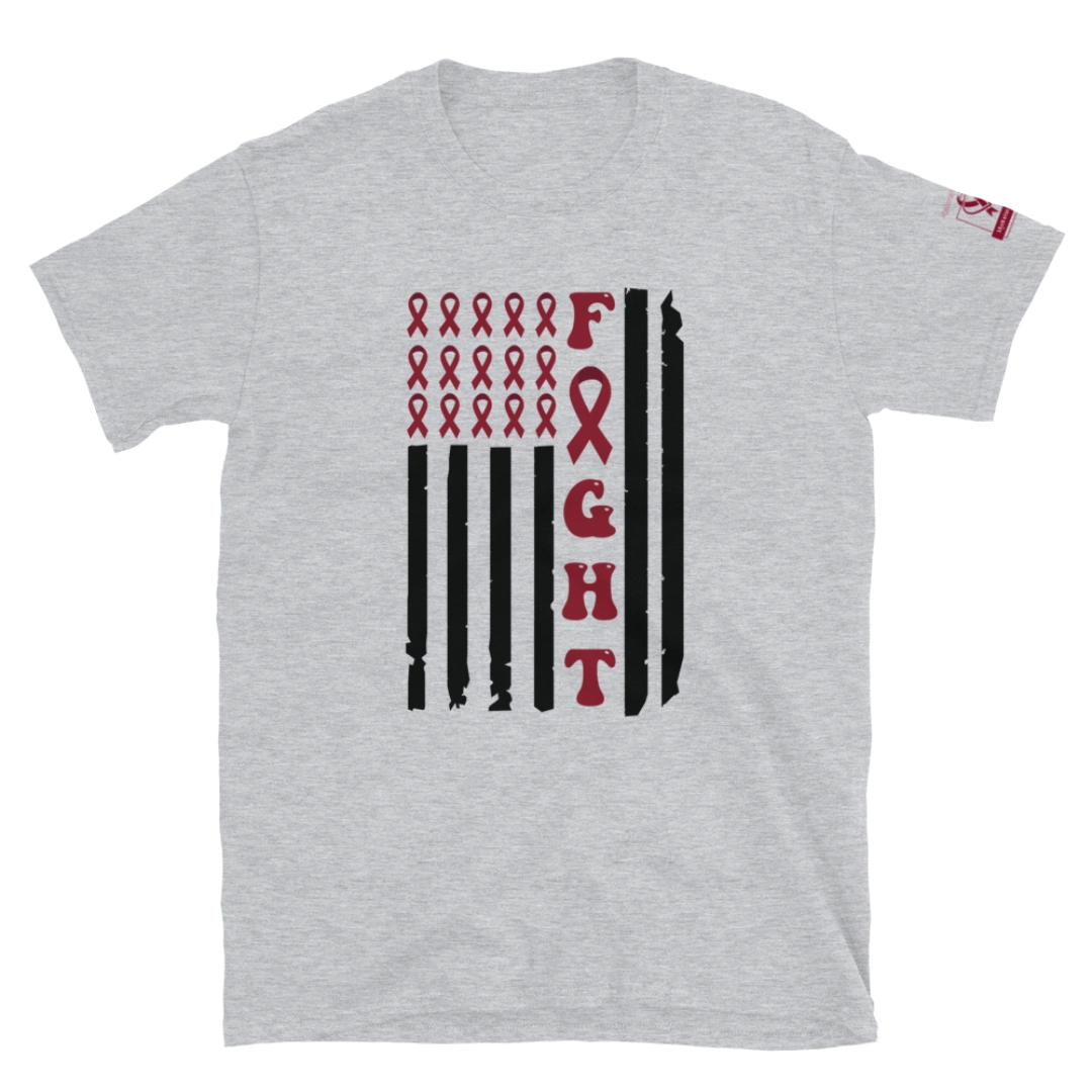 Fight Cancer Flag Unisex T-Shirt