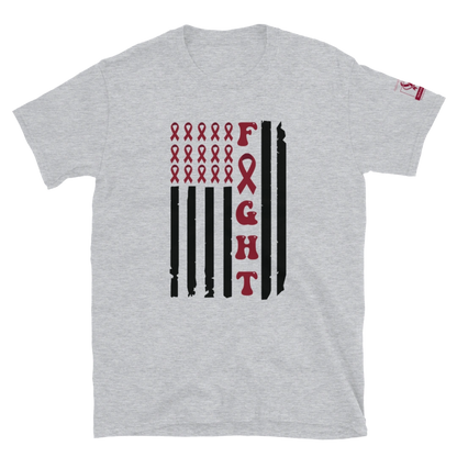 Fight Cancer Flag Unisex T-Shirt