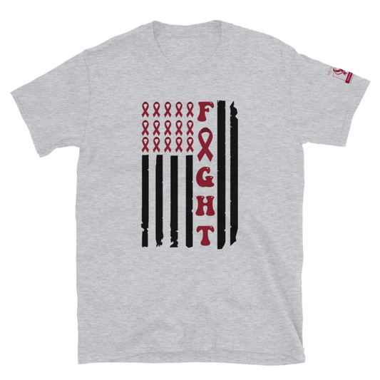 Fight Cancer Flag Unisex T-Shirt