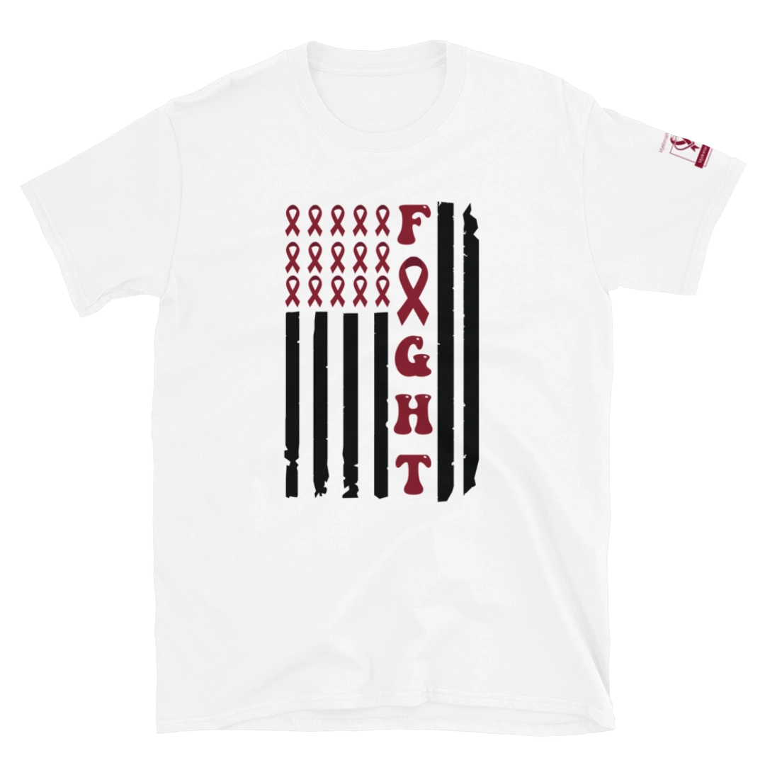 Fight Cancer Flag Unisex T-Shirt