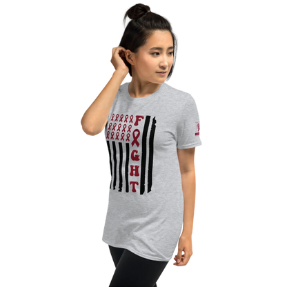 Fight Cancer Flag Unisex T-Shirt
