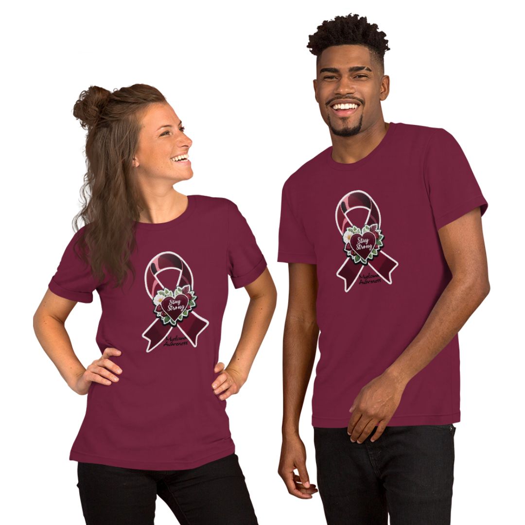 Stay Strong Myeloma Ribbon Unisex T-Shirt