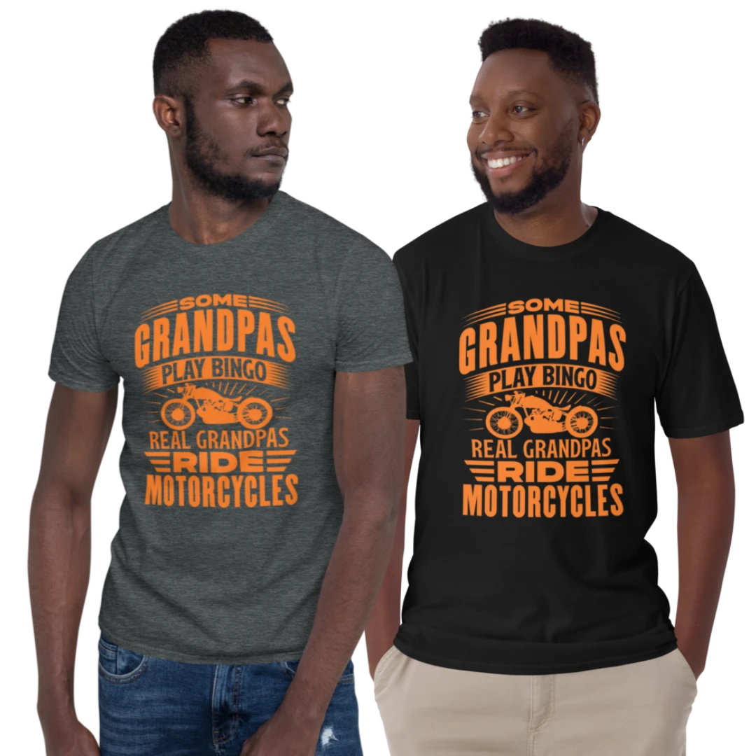 Biker Grandpa Short-Sleeve T-Shirt
