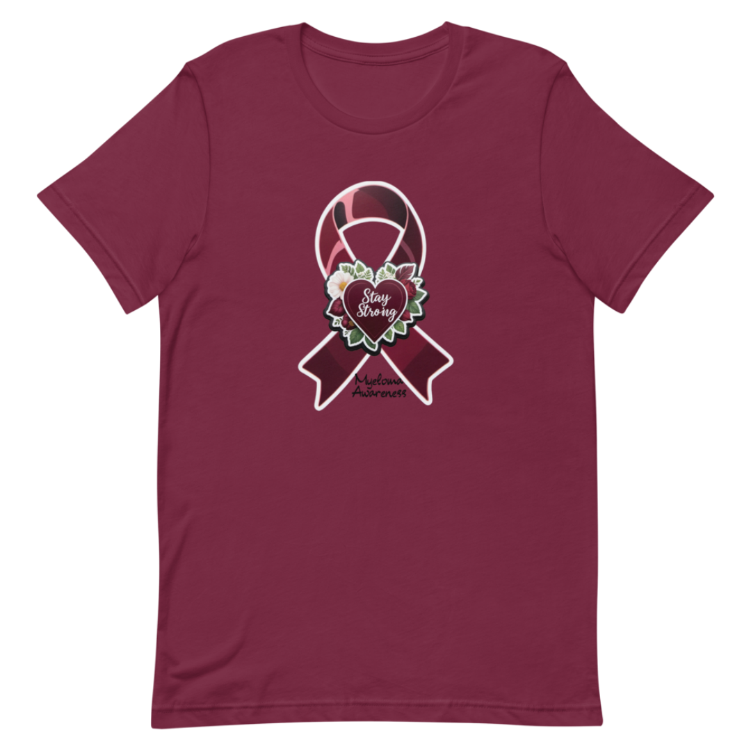Stay Strong Myeloma Ribbon Unisex T-Shirt