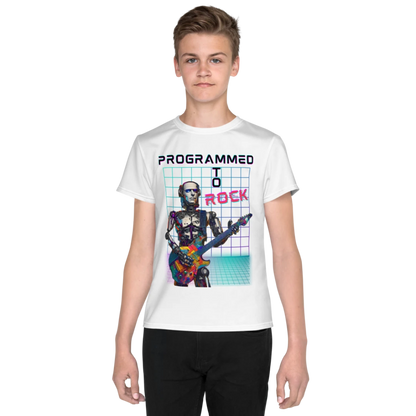 AI Guitarist Youth Crew Neck Tee