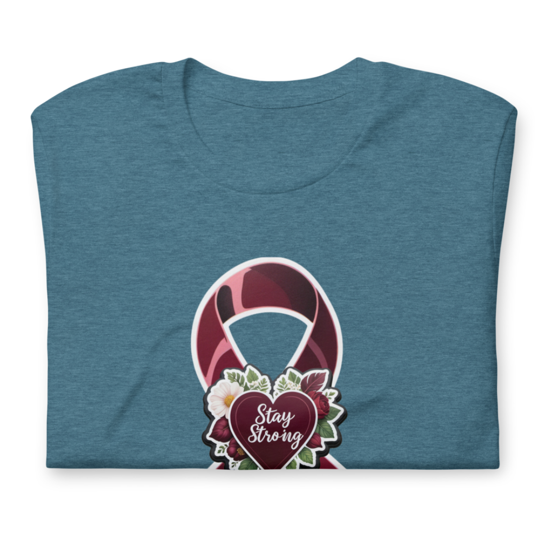 Stay Strong Myeloma Ribbon Unisex T-Shirt