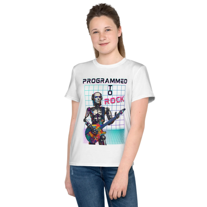 AI Guitarist Youth Crew Neck Tee