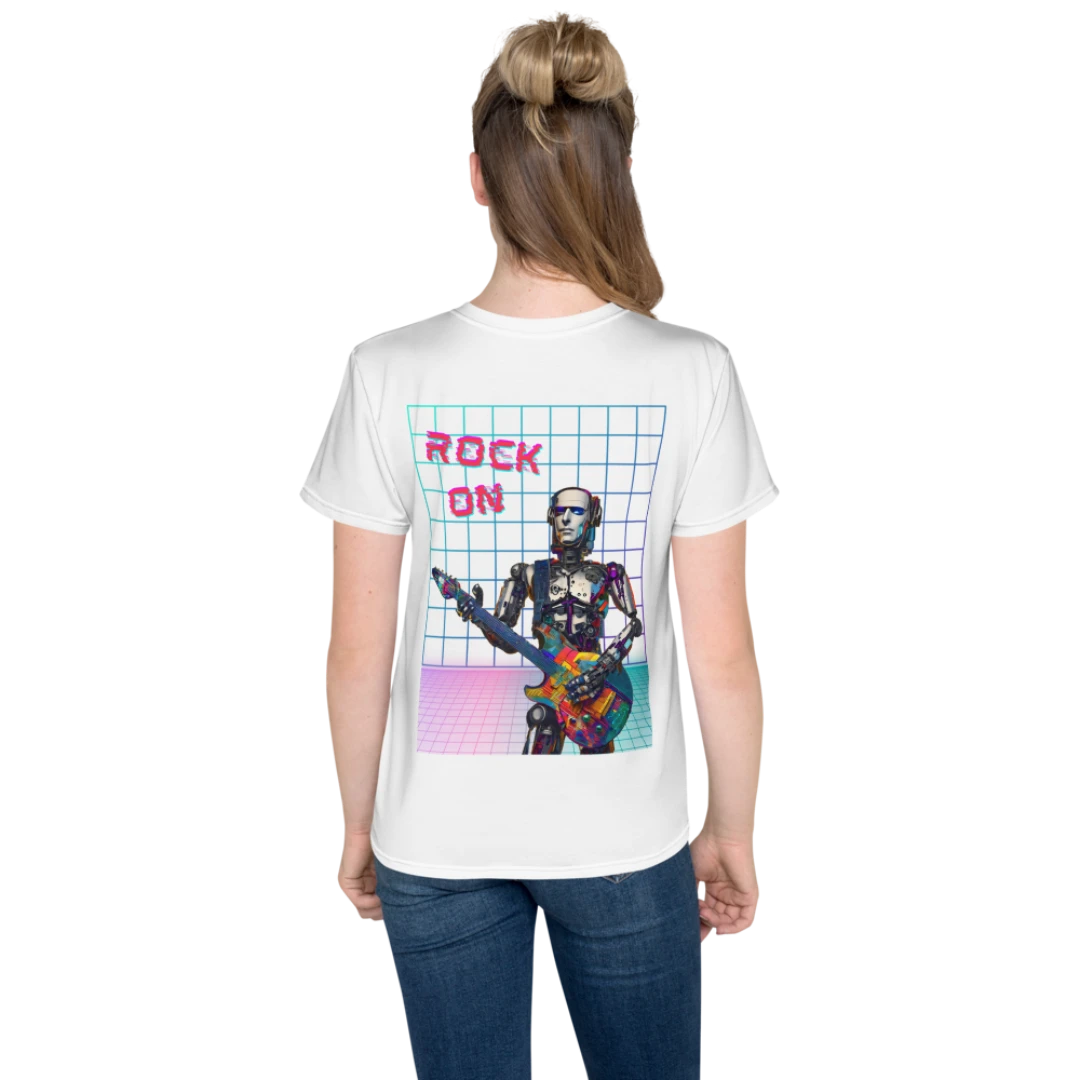 AI Guitarist Youth Crew Neck Tee