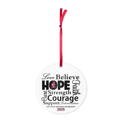 Believe Hope Strength Acrylic ornament