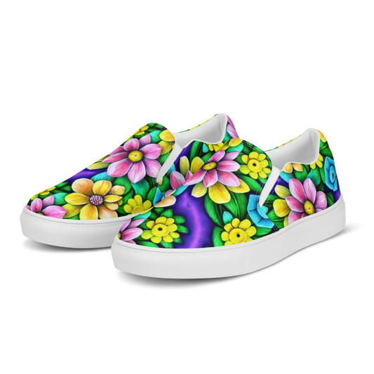 Happy Vibe Women’s Slip-On Canvas Shoes