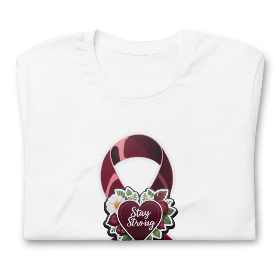 Stay Strong Myeloma Ribbon Unisex T-Shirt