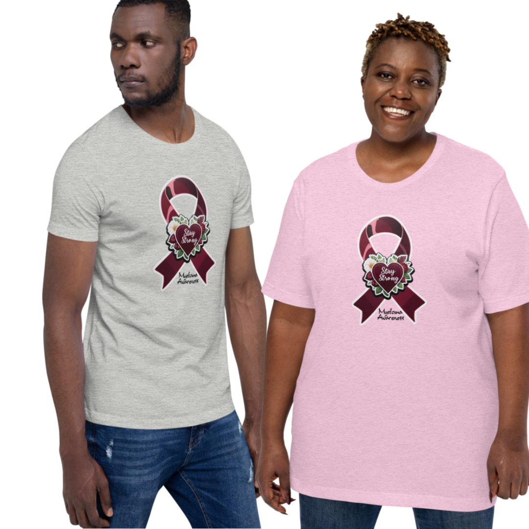 Stay Strong Myeloma Ribbon Unisex T-Shirt