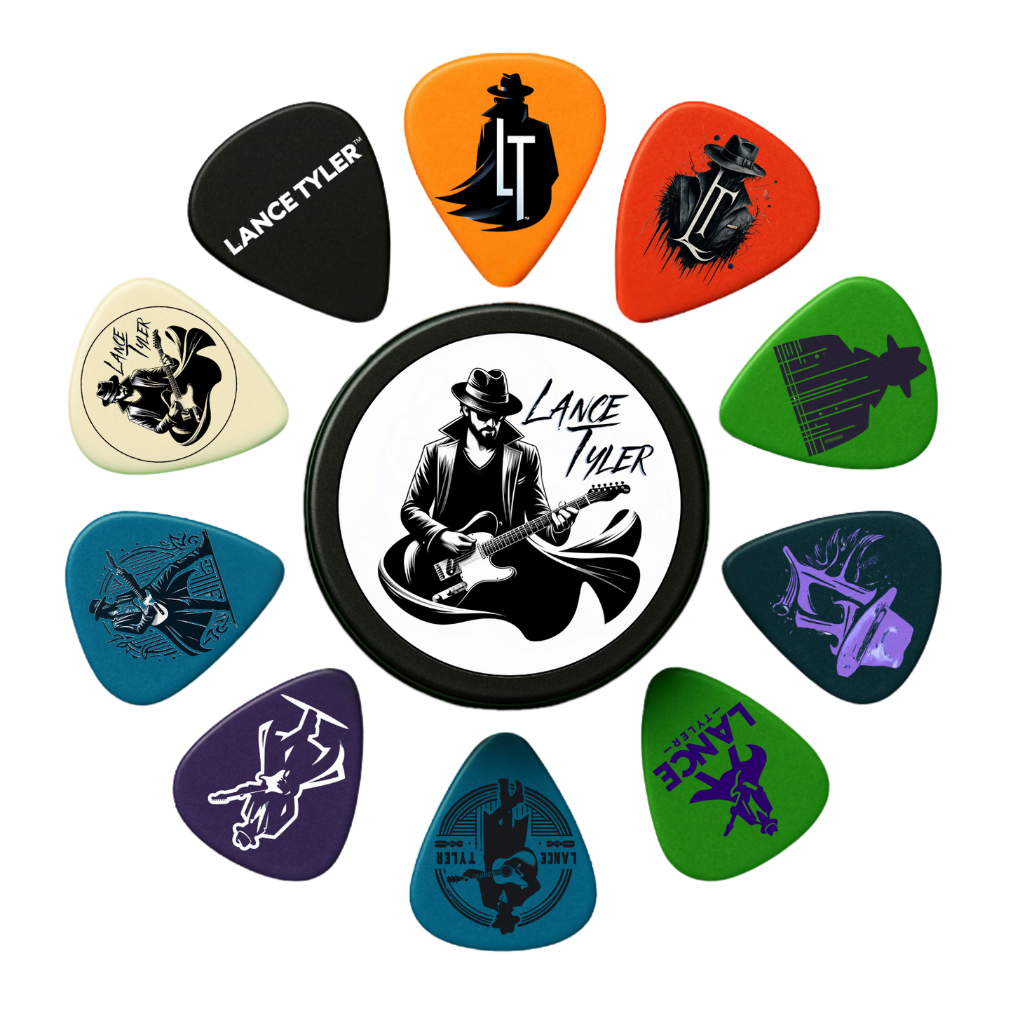 Lance Tyler™ Guitar Picks – Tin Edition