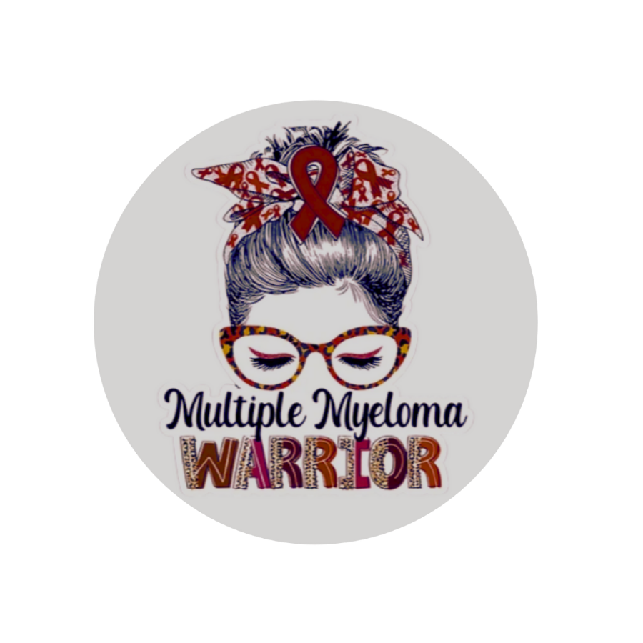 Myeloma Warrior Car Coaster