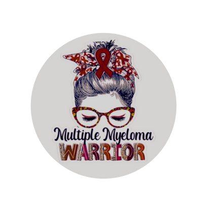 Myeloma Warrior Car Coaster