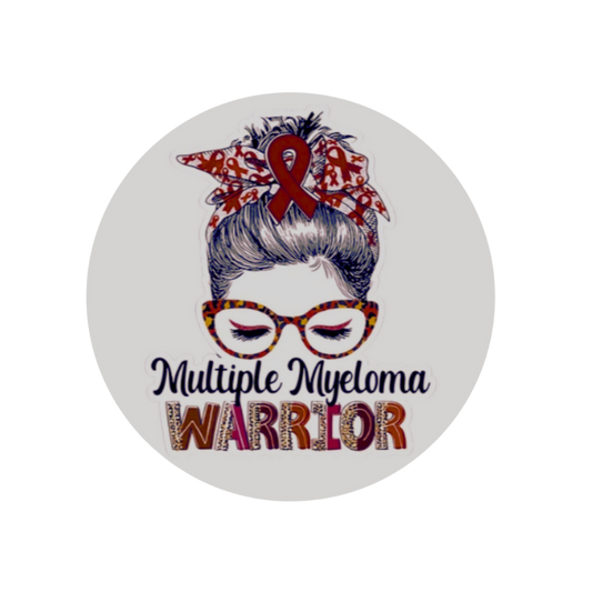 Myeloma Warrior Car Coaster