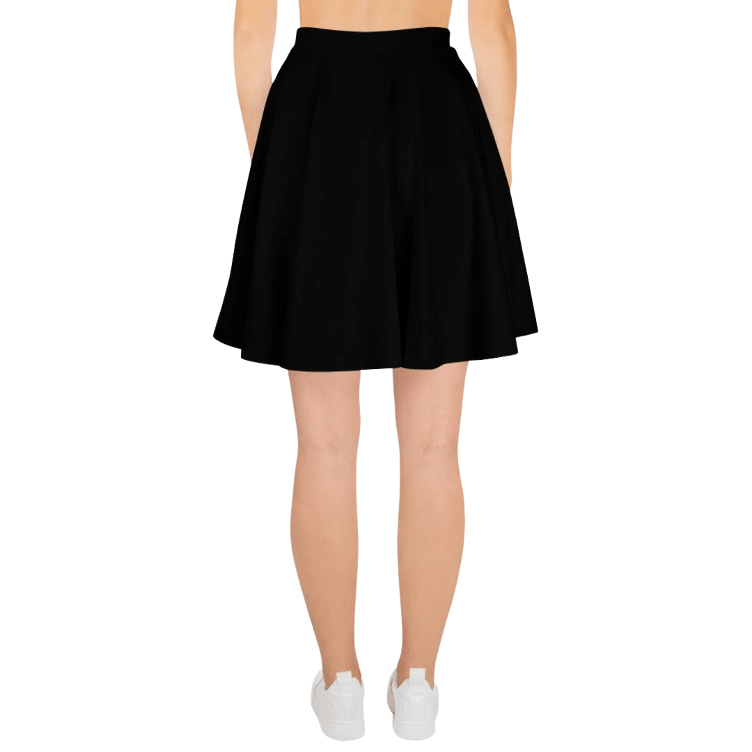 Black Plaid Skater Skirt