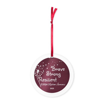 Brave Strong Resilient Acrylic ornament
