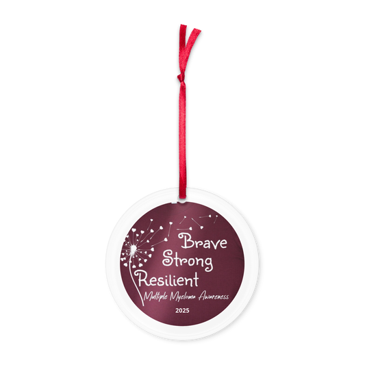 Brave Strong Resilient Acrylic ornament