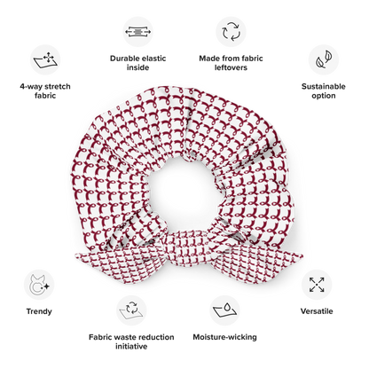 Myeloma Cancer Ribbon Recycled Scrunchie