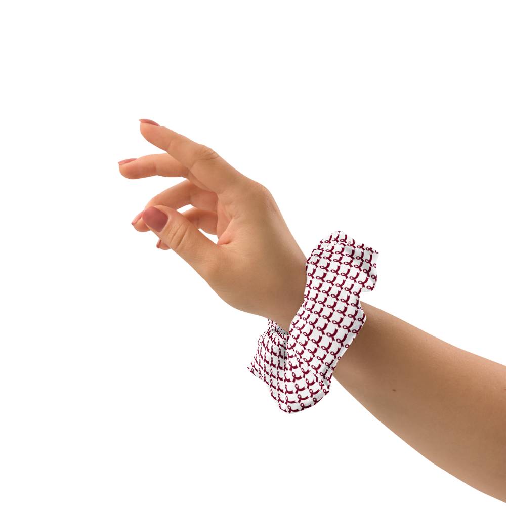 Myeloma Cancer Ribbon Recycled Scrunchie