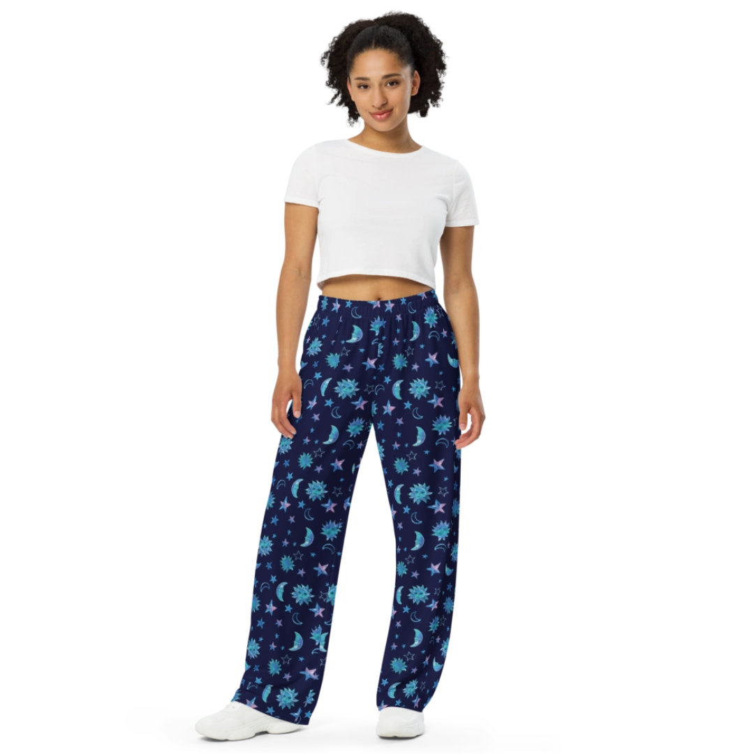 Moonstar Unisex Wide-Leg Lounge Pants