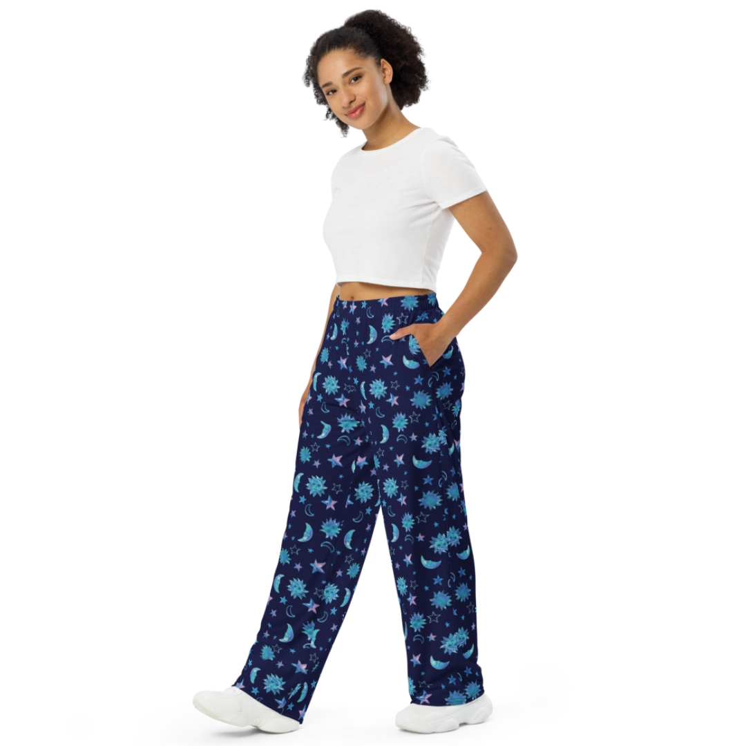 Moonstar Unisex Wide-Leg Lounge Pants
