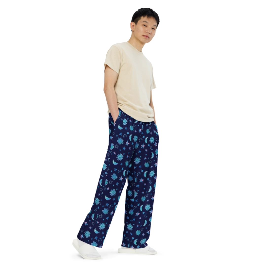 Moonstar Unisex Wide-Leg Lounge Pants