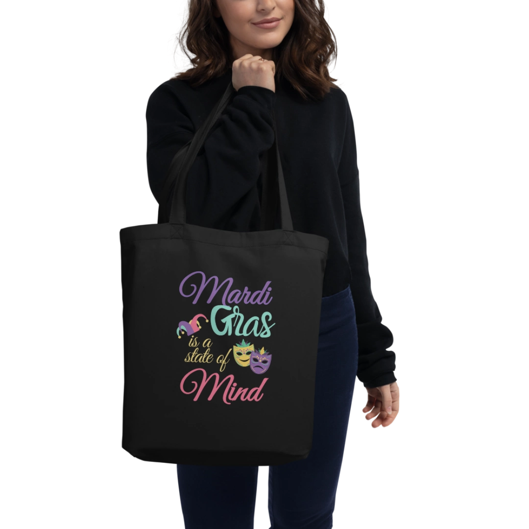 Mardi Gras State Of Mind Eco Tote Bag