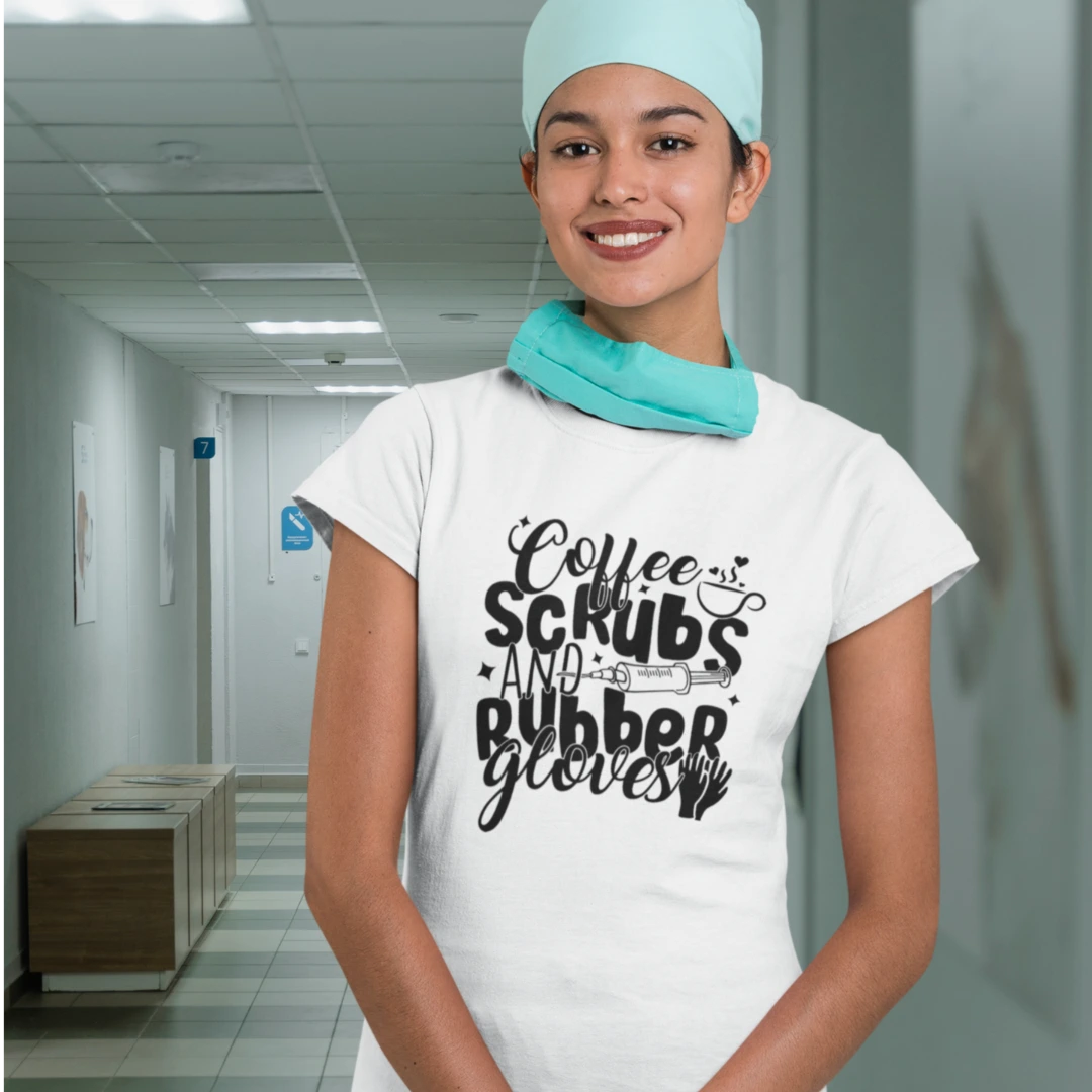 Coffee, Scrubs and Rubber Gloves Unisex T-Shirt